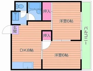 ハイツプライム【3階】の間取り