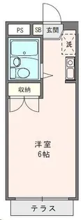 鶴見マンション関東【1階】の間取り