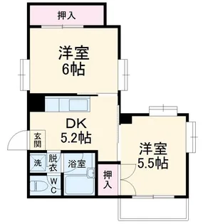 さくらハイツ【2階】の間取り