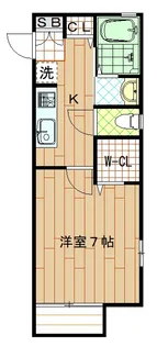 プルミエ・フルール【1階】の間取り