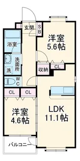 宮崎台リージェンシー【3階】の間取り