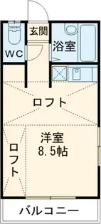 ローズヴィラ明神町【2階】の間取り