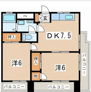 エンパイア宮元町ビル【4階】の間取り