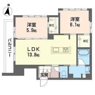 プリシアガーデン【3階】の間取り