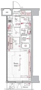 ブライズ住吉【2階】の間取り