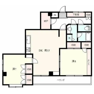 ニューオリエント一橋学園【4階】の間取り