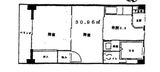 ハウス大岡山【6階】の間取り