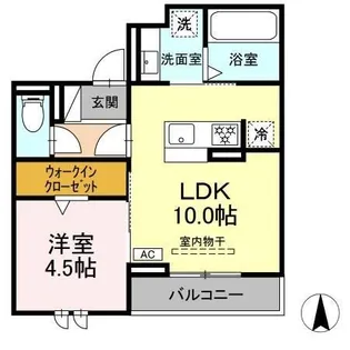 セレスティア西荘 WEST【3階】の間取り