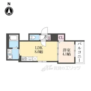 LUANA【3階】の間取り