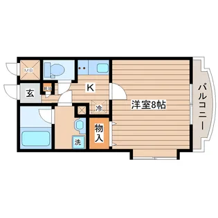 リバブルハイツII【2階】の間取り
