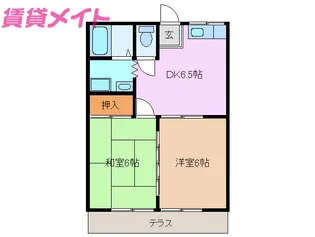 小平ハイツ【1階】の間取り