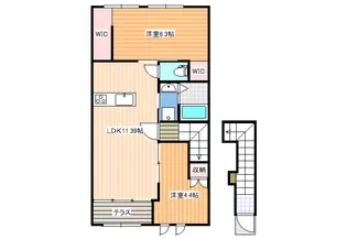 porte bonheur ふたかみ【2階】の間取り