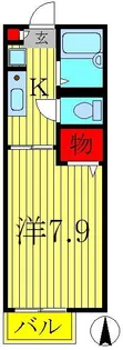 シャーメゾン南柏【1階】の間取り