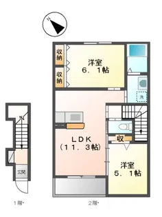 ルーチェ【2階】の間取り