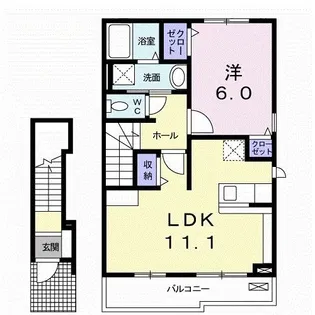 ネオ スクエアー【2階】の間取り
