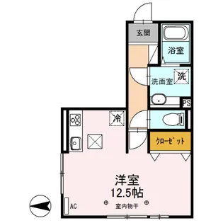 群馬県前橋市朝倉町1【アパート】の間取り