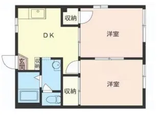 ヒルトップ富岡【1階】の間取り