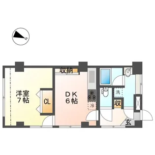 下井草コーポラス【3階】の間取り
