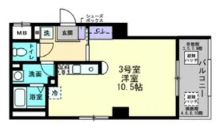 ディアメゾン十日市【10階】の間取り
