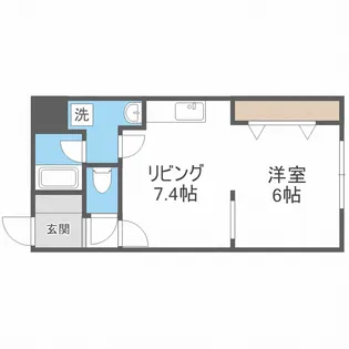 LE・EST VI(ル・エスト6)【4階】の間取り