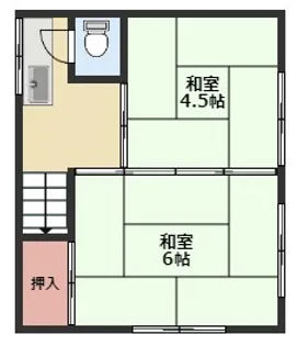 清和荘【2階】の間取り