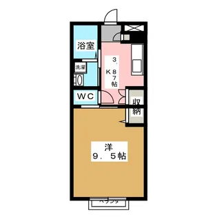 ラメール東金【2階】の間取り