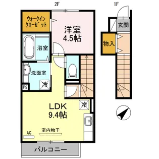 TRANQUIL【2階】の間取り