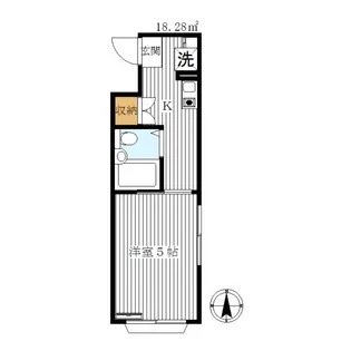 メゾンアライ【4階】の間取り
