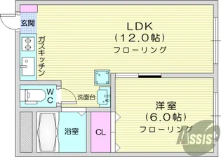 メゾンエスポワール【1階】の間取り