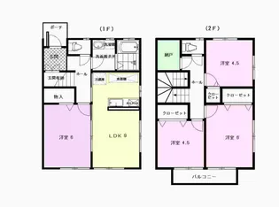 吉田コーポ【1階】の間取り