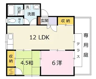 コーポラスみやもと B【1階】の間取り