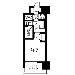 レジュールアッシュウエストレジス【7階】の間取り