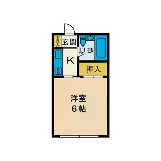 1Rの間取り画像