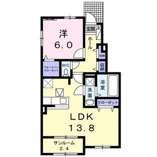 チェリーコートA【1階】の間取り