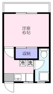 晴美マンション【2階】の間取り
