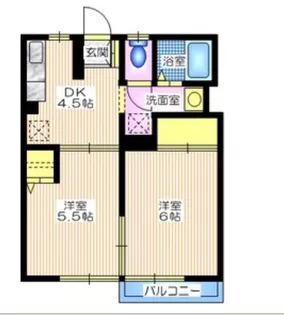 リバーサイド【2階】の間取り