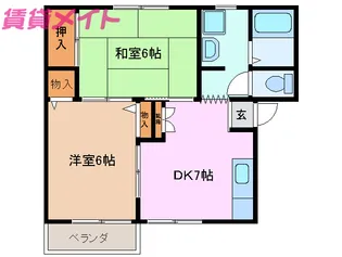 ルミエール阪本【2階】の間取り