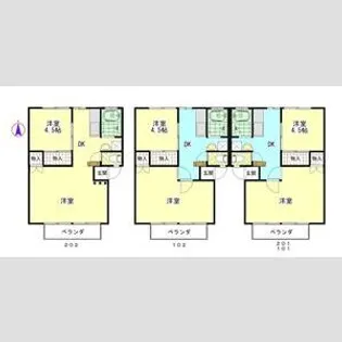 サンハイツ【1階】の間取り