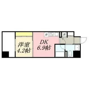 ルネッサンス21久留米六ツ門【13階】の間取り