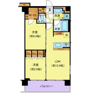 ジェノヴィア赤羽【3階】の間取り