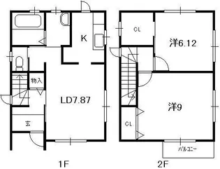 岩手県花巻市石鳥谷町好地第4地割【一戸建】の間取り