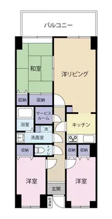 サンヒルズ湯本【2階】の間取り