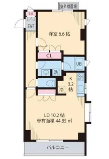 東京都東村山市秋津町5【マンション】の間取り
