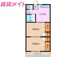 コーポ小林【2階】の間取り