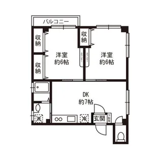 レジデンス西山【3階】の間取り