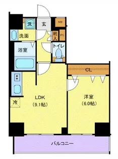 メイクスWアート横浜関内【5階】の間取り