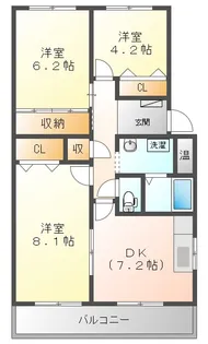 フィオーレ マキ【2階】の間取り