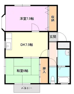 ハロー麻生田【2階】の間取り