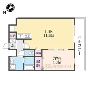 エトワール磐船【2階】の間取り
