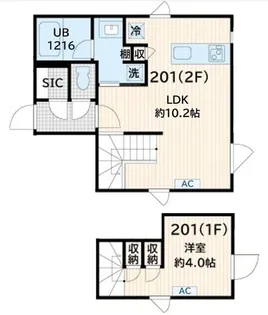 東京都世田谷区奥沢3【マンション】の間取り